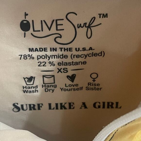 NWT! OLIVE Surf The Bri One Piece Meduse Swimsuit - XS - Picture 4 of 14